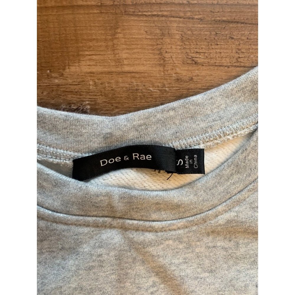 Doe & Rae Multicolored Boxy 3/4 Sleeve Hoodie - Picture 3 of 3